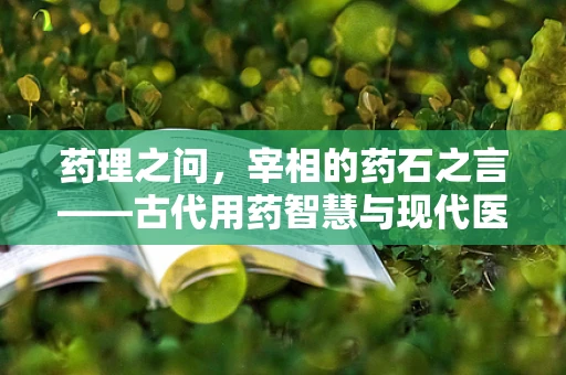 药理之问，宰相的药石之言——古代用药智慧与现代医学的交汇