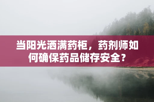 当阳光洒满药柜，药剂师如何确保药品储存安全？
