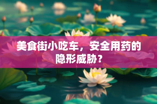 美食街小吃车，安全用药的隐形威胁？