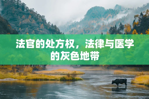 法官的处方权，法律与医学的灰色地带