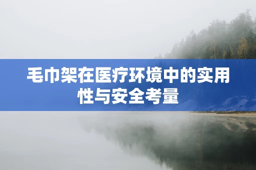 毛巾架在医疗环境中的实用性与安全考量