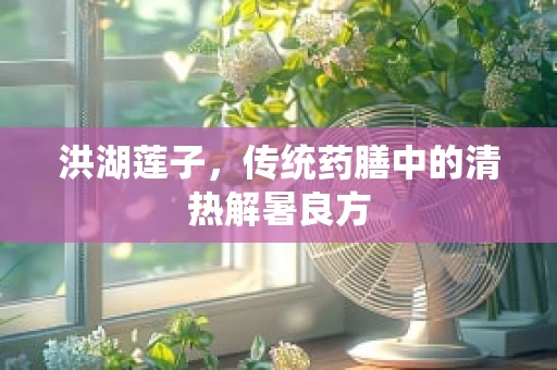 洪湖莲子，传统药膳中的清热解暑良方