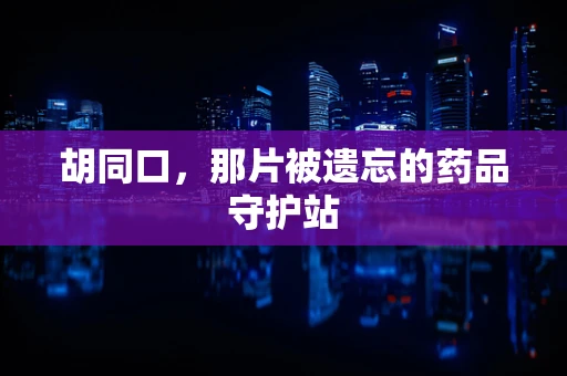胡同口，那片被遗忘的药品守护站