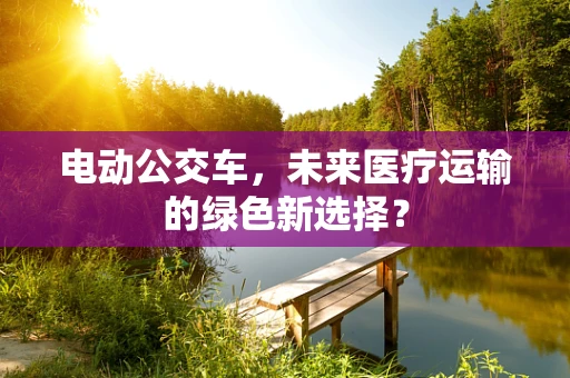 电动公交车，未来医疗运输的绿色新选择？