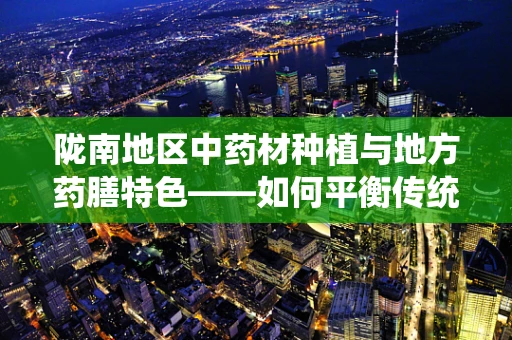 陇南地区中药材种植与地方药膳特色——如何平衡传统与现代？