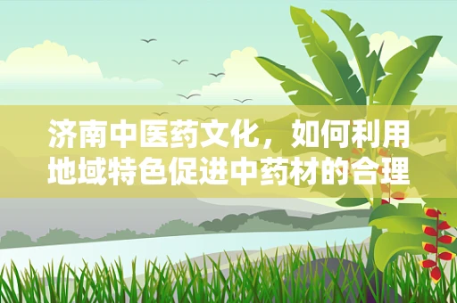 济南中医药文化，如何利用地域特色促进中药材的合理使用？