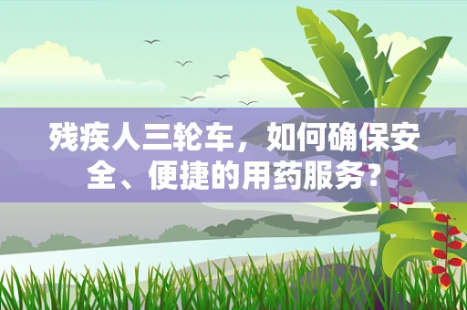 残疾人三轮车，如何确保安全、便捷的用药服务？