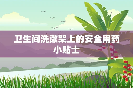 卫生间洗漱架上的安全用药小贴士
