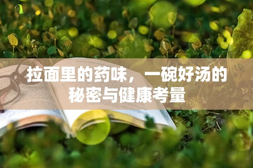 拉面里的药味，一碗好汤的秘密与健康考量