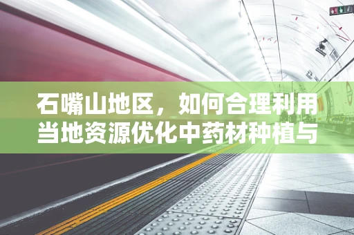 石嘴山地区，如何合理利用当地资源优化中药材种植与药材质量控制？