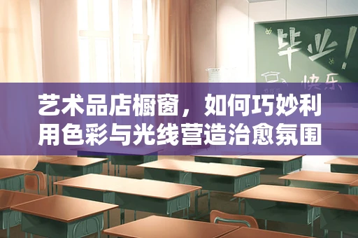 艺术品店橱窗，如何巧妙利用色彩与光线营造治愈氛围？