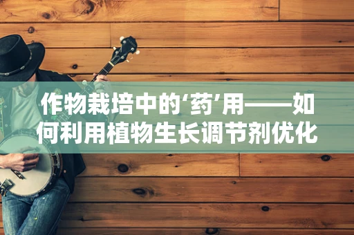 作物栽培中的‘药’用——如何利用植物生长调节剂优化农作物生长？