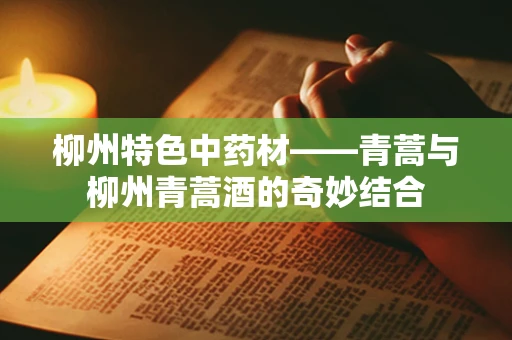 柳州特色中药材——青蒿与柳州青蒿酒的奇妙结合
