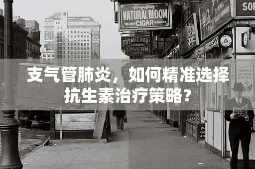 支气管肺炎，如何精准选择抗生素治疗策略？