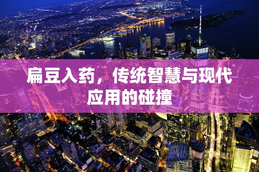 扁豆入药，传统智慧与现代应用的碰撞