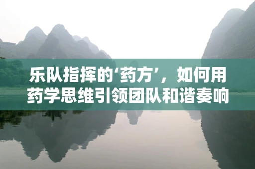 乐队指挥的‘药方’，如何用药学思维引领团队和谐奏响？