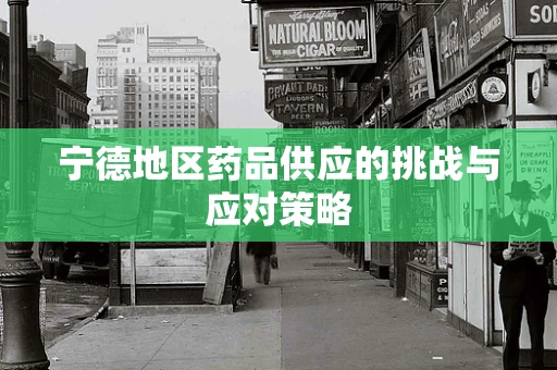 宁德地区药品供应的挑战与应对策略