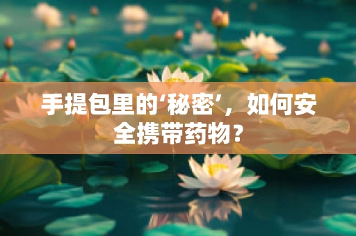 手提包里的‘秘密’，如何安全携带药物？