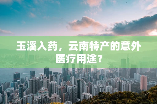 玉溪入药，云南特产的意外医疗用途？