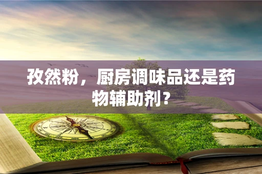 孜然粉，厨房调味品还是药物辅助剂？