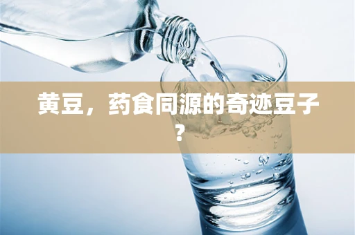 黄豆，药食同源的奇迹豆子？