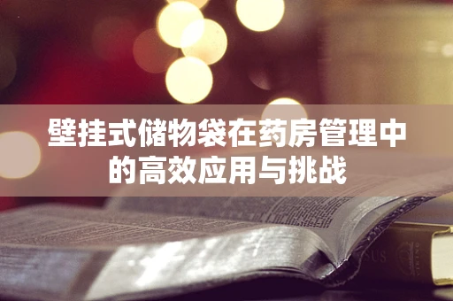 壁挂式储物袋在药房管理中的高效应用与挑战