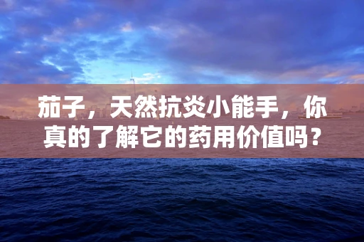茄子，天然抗炎小能手，你真的了解它的药用价值吗？