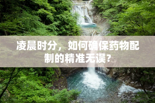 凌晨时分，如何确保药物配制的精准无误？