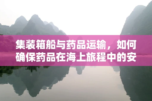 集装箱船与药品运输，如何确保药品在海上旅程中的安全与质量？