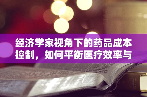 经济学家视角下的药品成本控制，如何平衡医疗效率与患者负担？