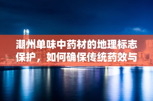 潮州单味中药材的地理标志保护，如何确保传统药效与市场价值？