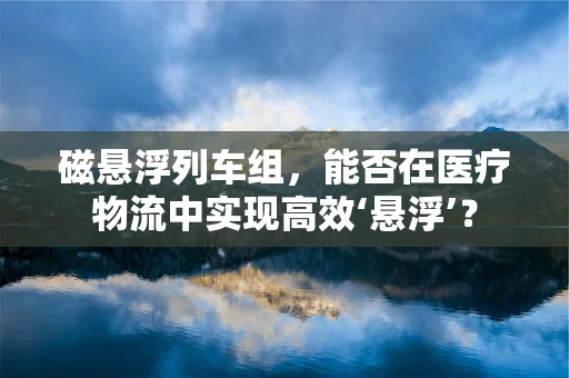 磁悬浮列车组，能否在医疗物流中实现高效‘悬浮’？