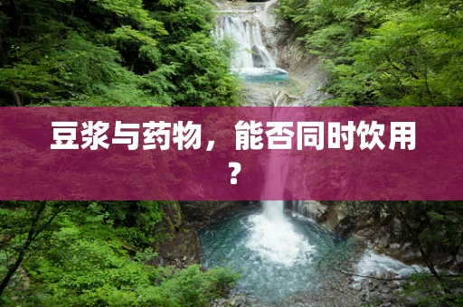 豆浆与药物，能否同时饮用？