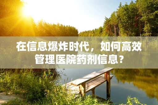 在信息爆炸时代，如何高效管理医院药剂信息？