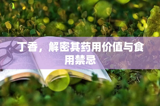 丁香，解密其药用价值与食用禁忌