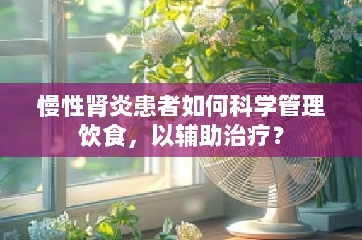 慢性肾炎患者如何科学管理饮食，以辅助治疗？