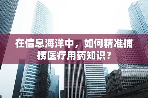 在信息海洋中，如何精准捕捞医疗用药知识？
