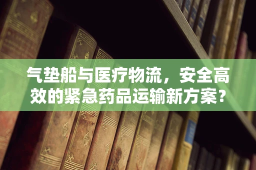 气垫船与医疗物流，安全高效的紧急药品运输新方案？