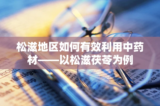 松滋地区如何有效利用中药材——以松滋茯苓为例