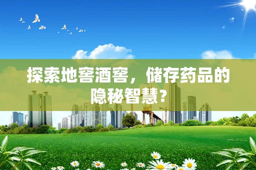 探索地窖酒窖，储存药品的隐秘智慧？