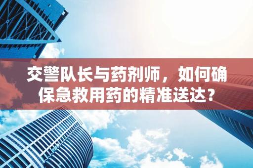 交警队长与药剂师，如何确保急救用药的精准送达？