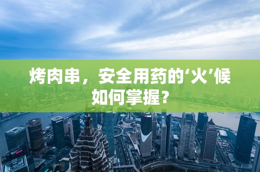烤肉串，安全用药的‘火’候如何掌握？