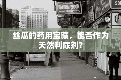 丝瓜的药用宝藏，能否作为天然利尿剂？