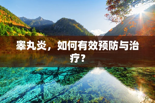 睾丸炎，如何有效预防与治疗？
