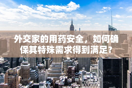 外交家的用药安全，如何确保其特殊需求得到满足？