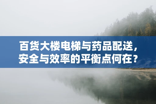 百货大楼电梯与药品配送，安全与效率的平衡点何在？