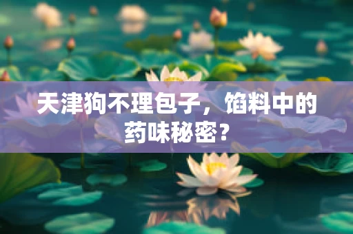 天津狗不理包子，馅料中的药味秘密？