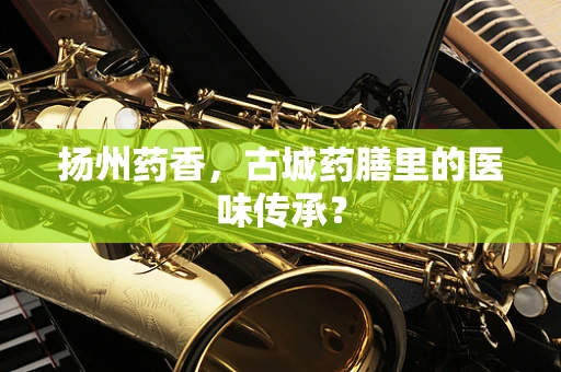 扬州药香，古城药膳里的医味传承？