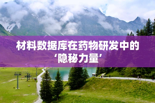 材料数据库在药物研发中的‘隐秘力量’