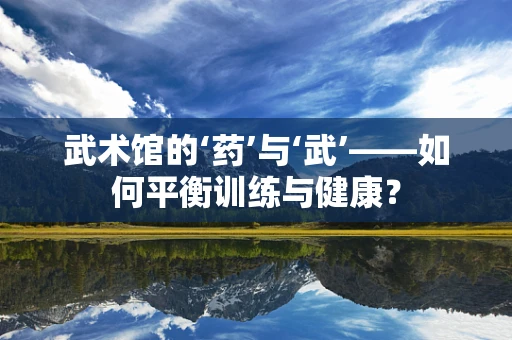 武术馆的‘药’与‘武’——如何平衡训练与健康？